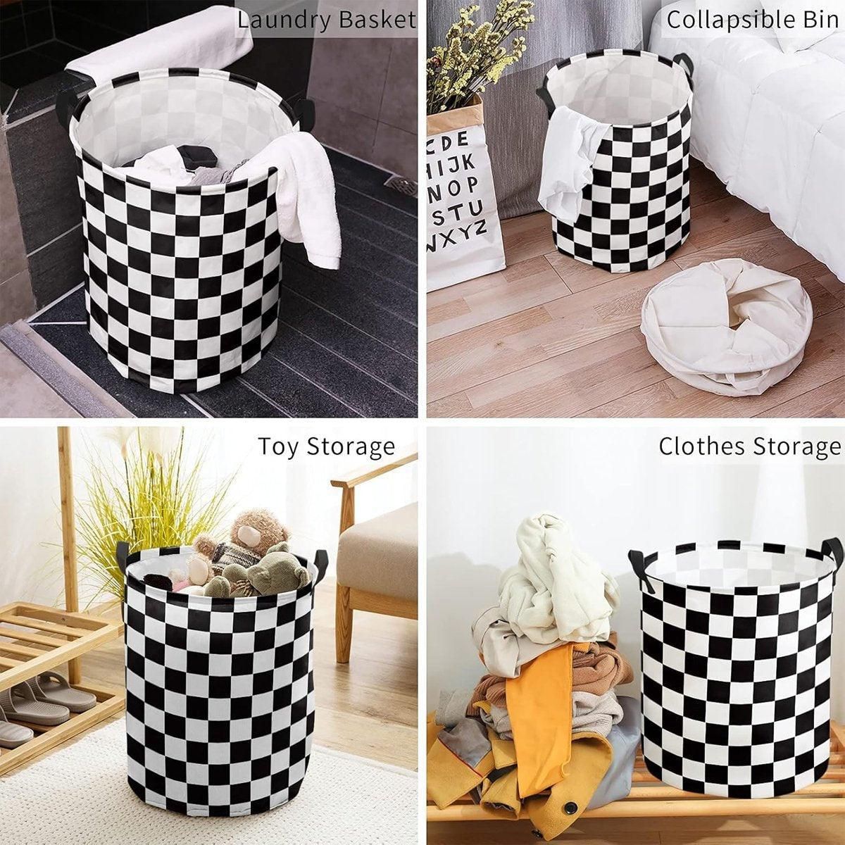 Foldable Laundry Basket Dirty Clothes Hamper Toy Storage Organizer Storage Bin - Cars — image 6