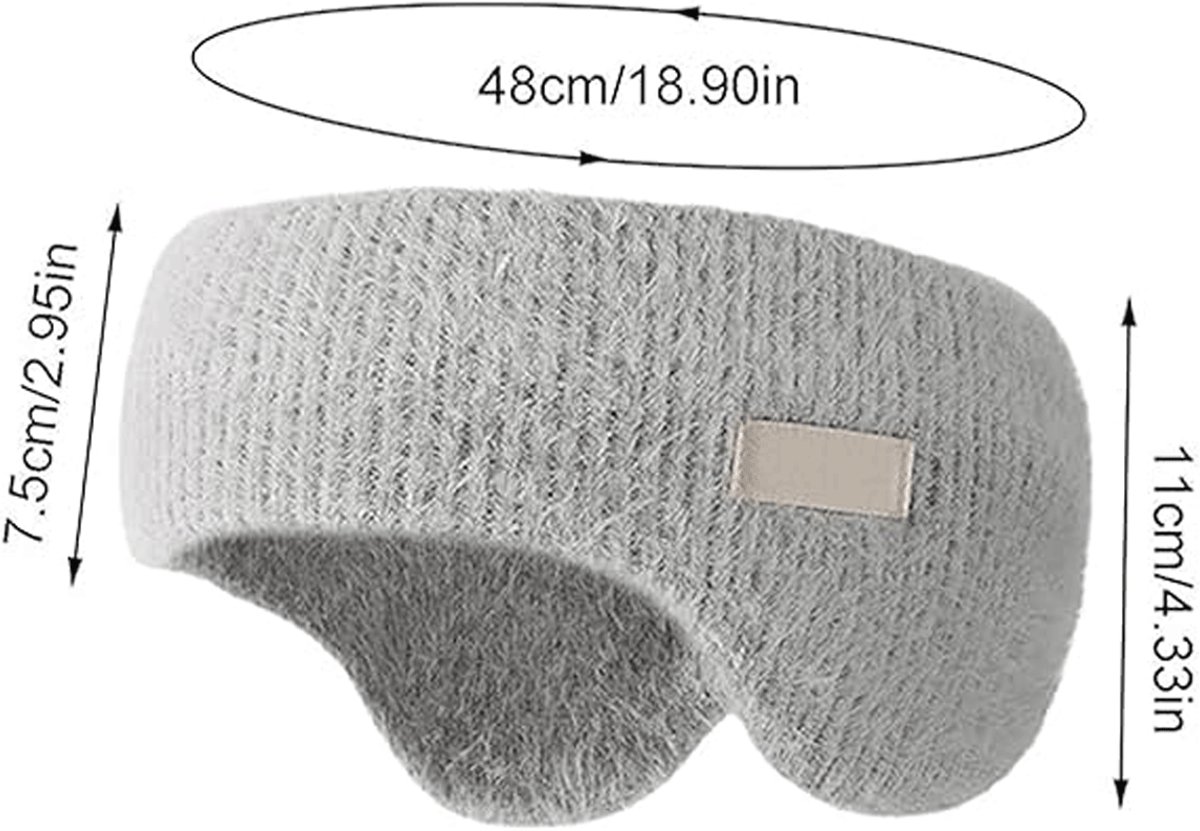 Noise-canceling earmuffs for sleeping - Soundproof earmuffs - Sleep mask - Noise-canceling headband for sleeping - Warm earmuffs for winter - Thick โ image 5