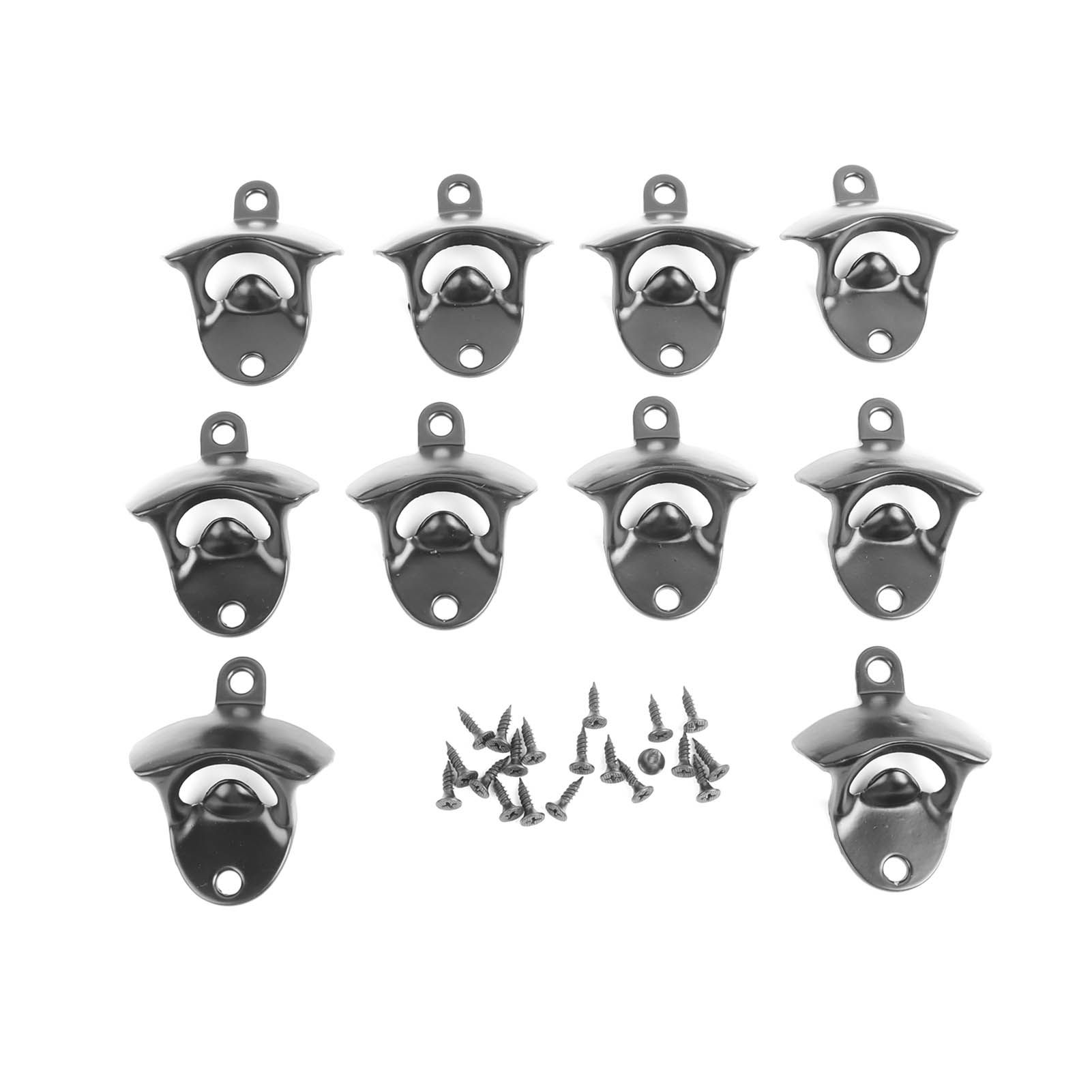 10Pcs Black Beer Bottle Opener Bar Beer Soda Bottle Cap Opener for Restaurant Camping Home Party — image 6