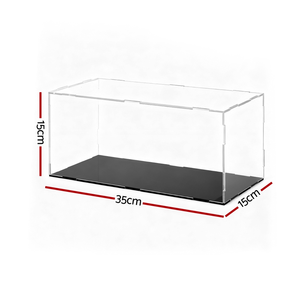 Artiss Clear Acrylic Display Case Dustproof Protection Box For Car Toys 15CM — image 3