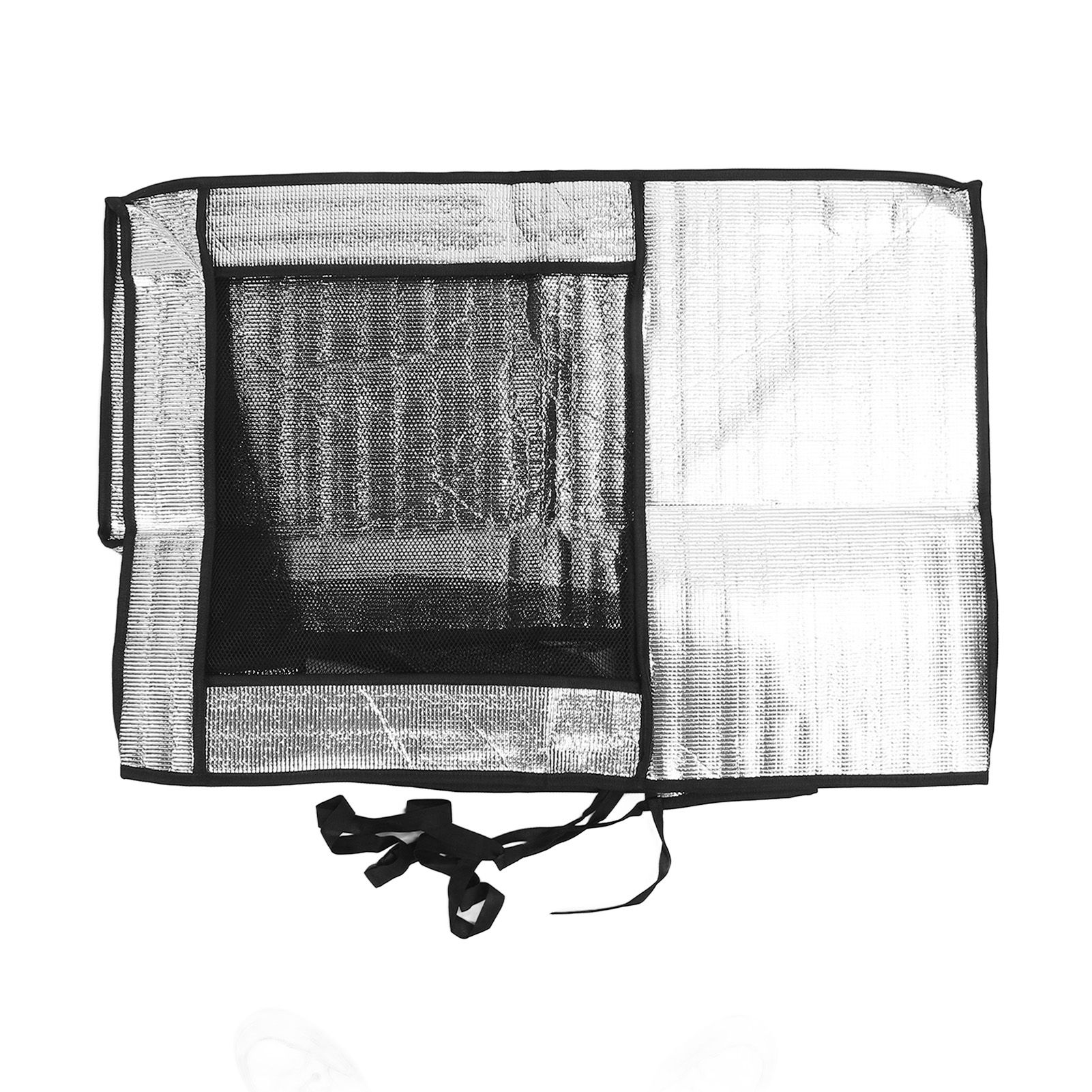 Silver AC Unit Cover Air Conditioner Unit Aluminum Foil Dustproof Rainproof Sunshield Cover 86x35x60cm / 33.9x13.8x23.6in โ image 3