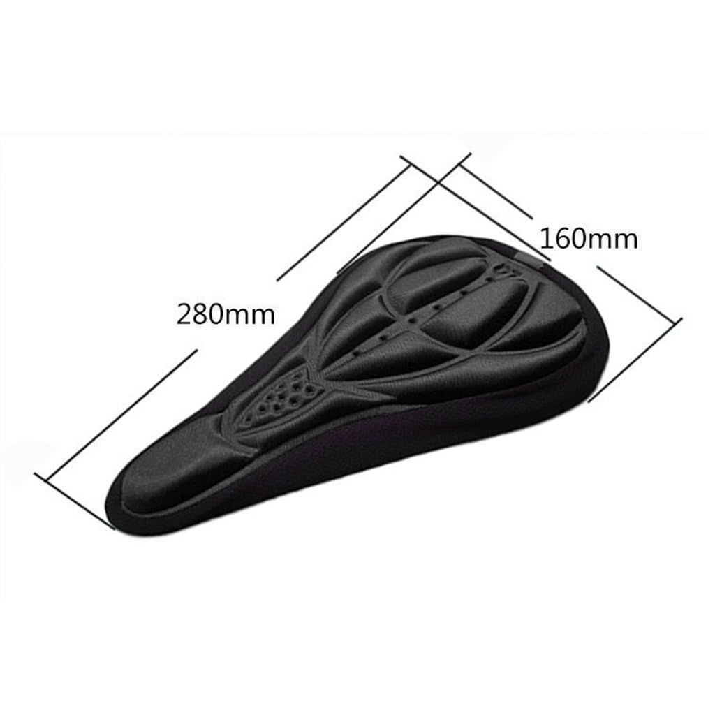 Bicycle Saddle Cover Mountain Bike 3D Cushion Cover Bicycle Cushion Bicycle Thickened Silicone Sponge Cushion Soft Saddle — image 4