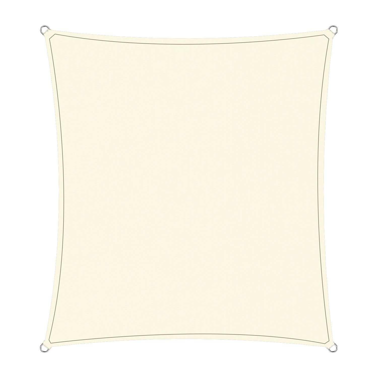 Wallaroo Waterproof Outdoor Shade Sail Canopy Sun Cloth Square 4x4M