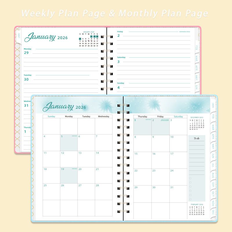 2026 A5 Planner with Faux Leather Cover โ image 3
