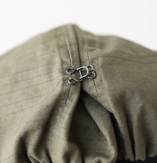 Oversized Slouchy Newsboy Cap - Vintage Japanese Style Baker Boy Hat - Soft Textured Fabric - Khaki (Adjustable 54-60cm) — image 4