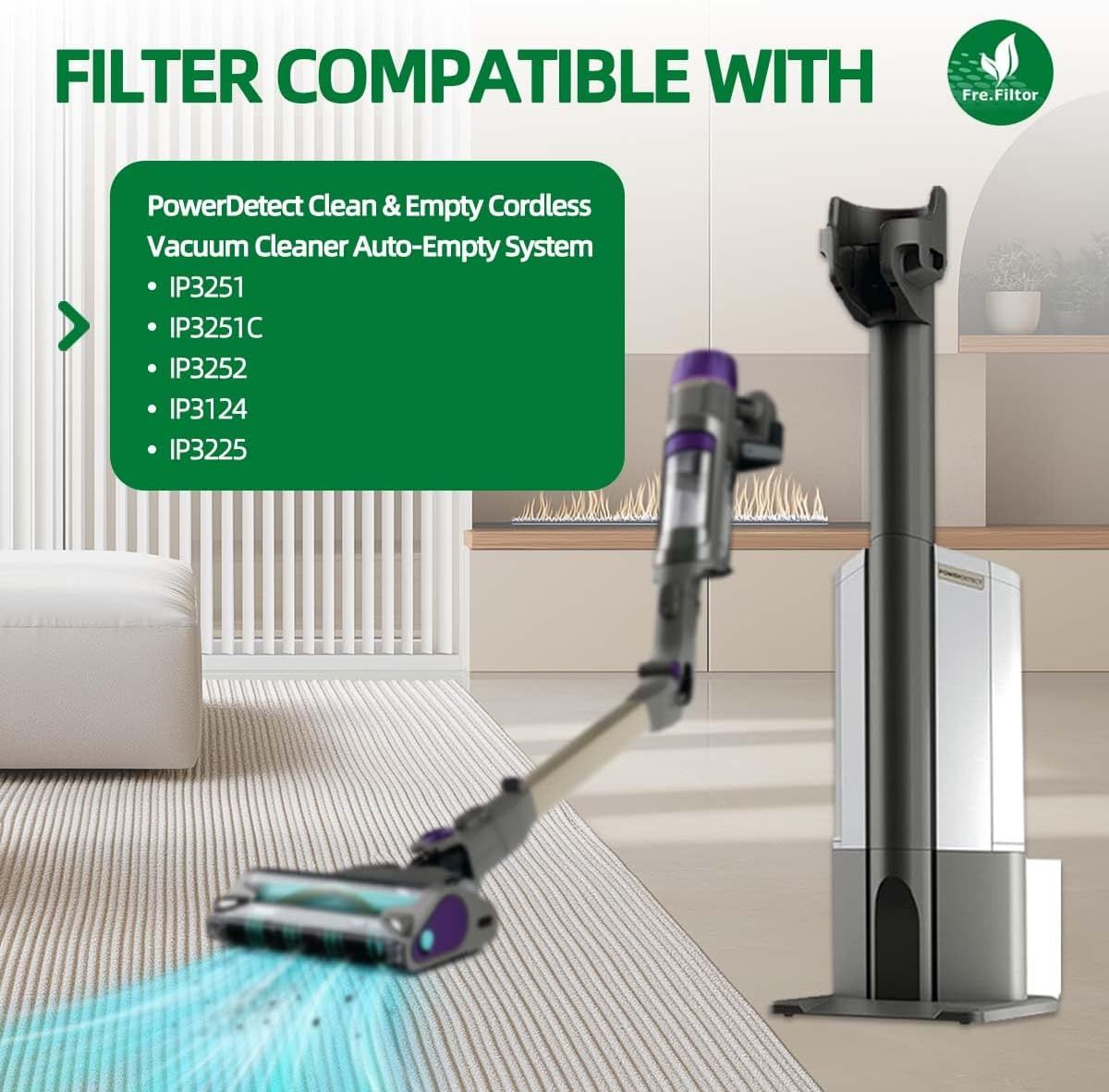 ilter Replacement or Shark IP3251 IP3251C IP3252 IP3124 IP3225 IP3251UKT PowerDetect Clean & Empty Cordless Vacuum Cleaner - Washable/Reusable ilter or Dust โ image 4