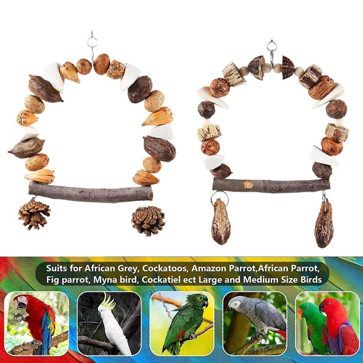 Parrot Chew Toy For Training Climbing Grinding Teeth Relief Durable Bird Toy - Pineapple Fruit โ image 5