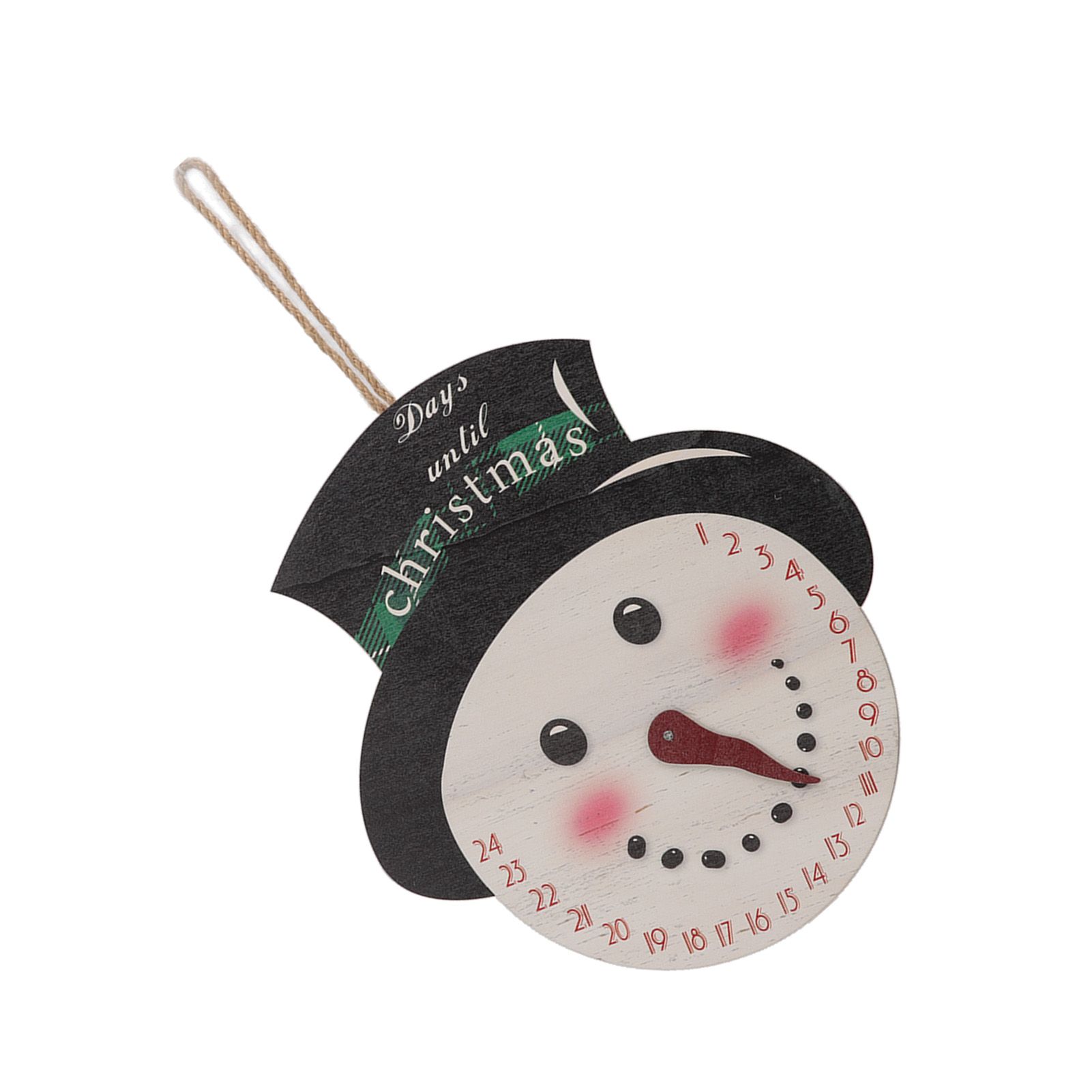 Christmas Day Sign Puppet Man Style 4mm Thickness Lightweight Easy Hanging Poplar Wood Welcome Door Decoration — image 2