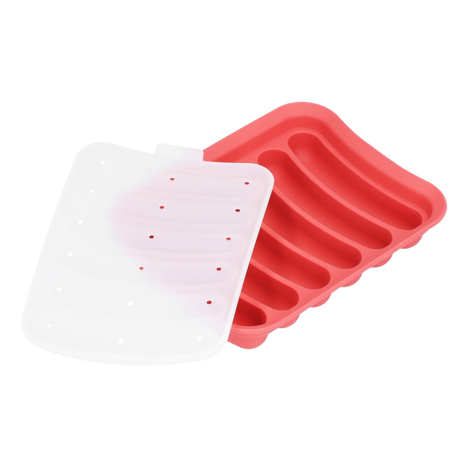 Sausage Mold Food Grade Silicone Nonstick Sausage Maker Molds Homemade Hot Dogs Mold DIY Baking Tools for Home Kitchen Restaurant HotelRed — image 4