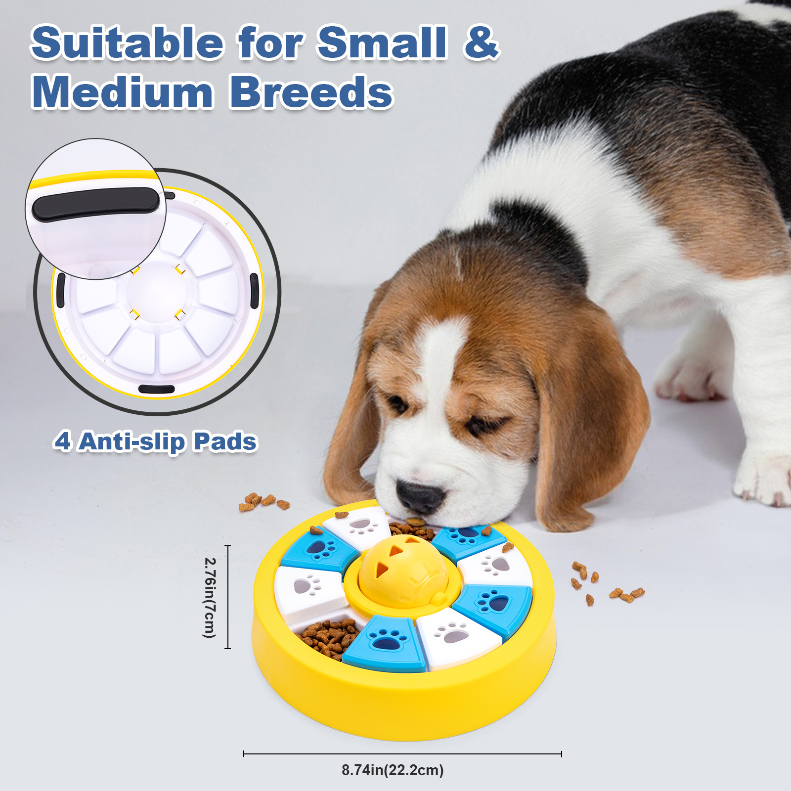 Interactive Dog Puzzle Feeder Toy - Slow Feeder for IQ Training & Mental Stimulation(purple) โ image 2