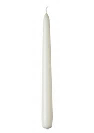 20 pack white wax 20cm taper church house vigil candleabra candle 2CM WIDE โ image 2