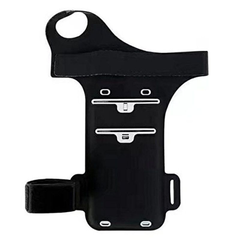 Outdoor Jogging Riding Running Sports Gym Lycra Thumb Armband Pouch Case for 14 13 12 11 Pro Max XR XS Max Galaxy a (Black) โ image 4