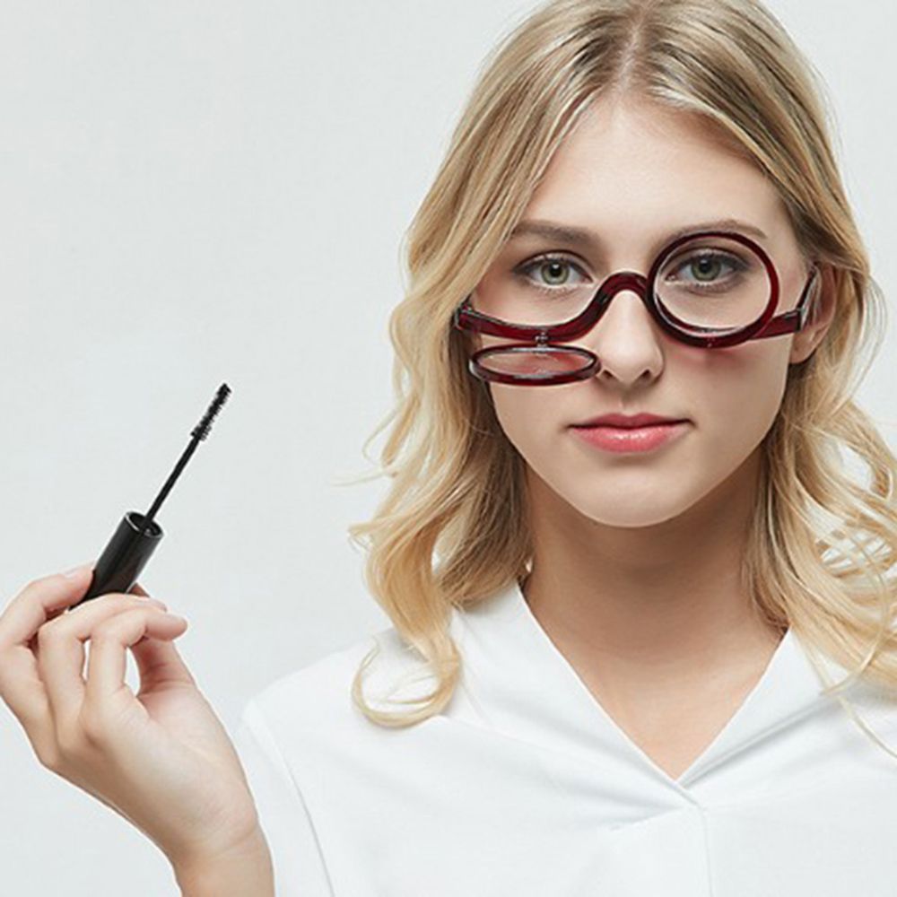 Rotating Magnifying Glass Makeup Glasses +1.0~+4.0 black pcsrength 4.0 โ image 5