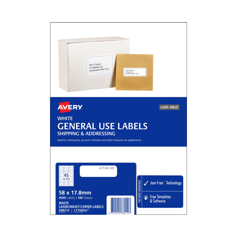 AVERY Gen Label L7516GU 45Up Pack of 100 โ image 3