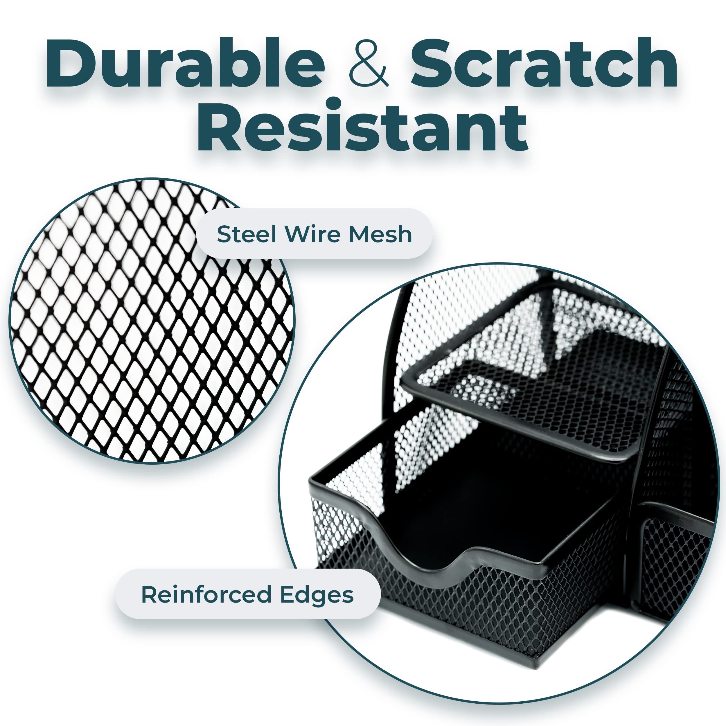Mesh Desk Organizer Office Supplies Caddy — image 2