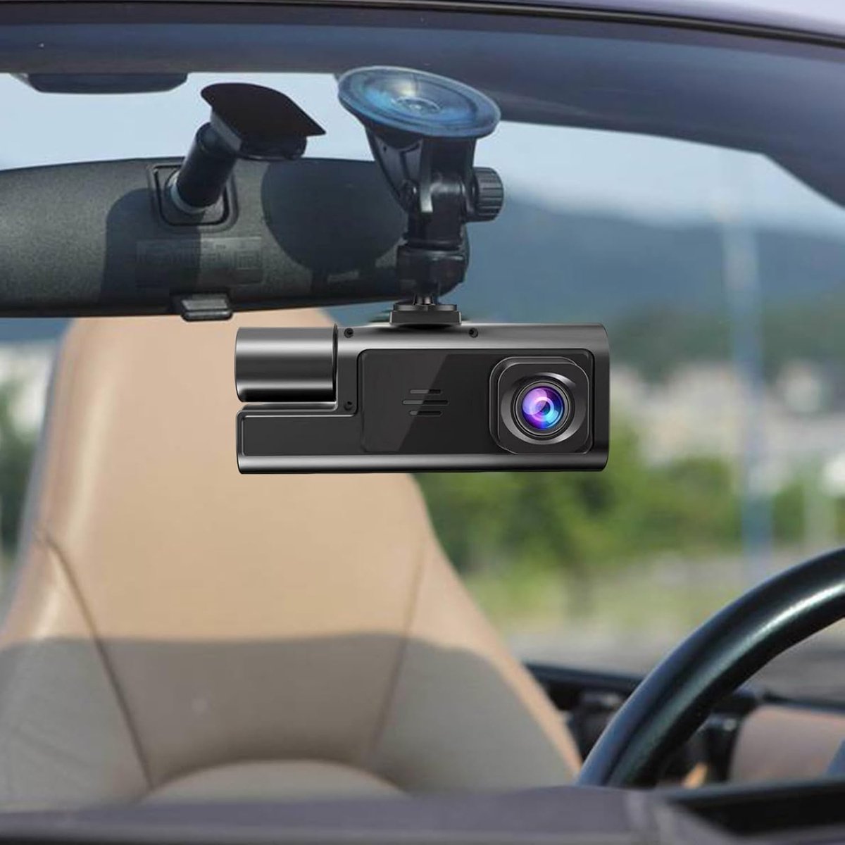 Dashcam - Dual lens 1080p - HD video recorder, wide viewing angle - Loop recording - For safety while driving, parking and traveling — image 6