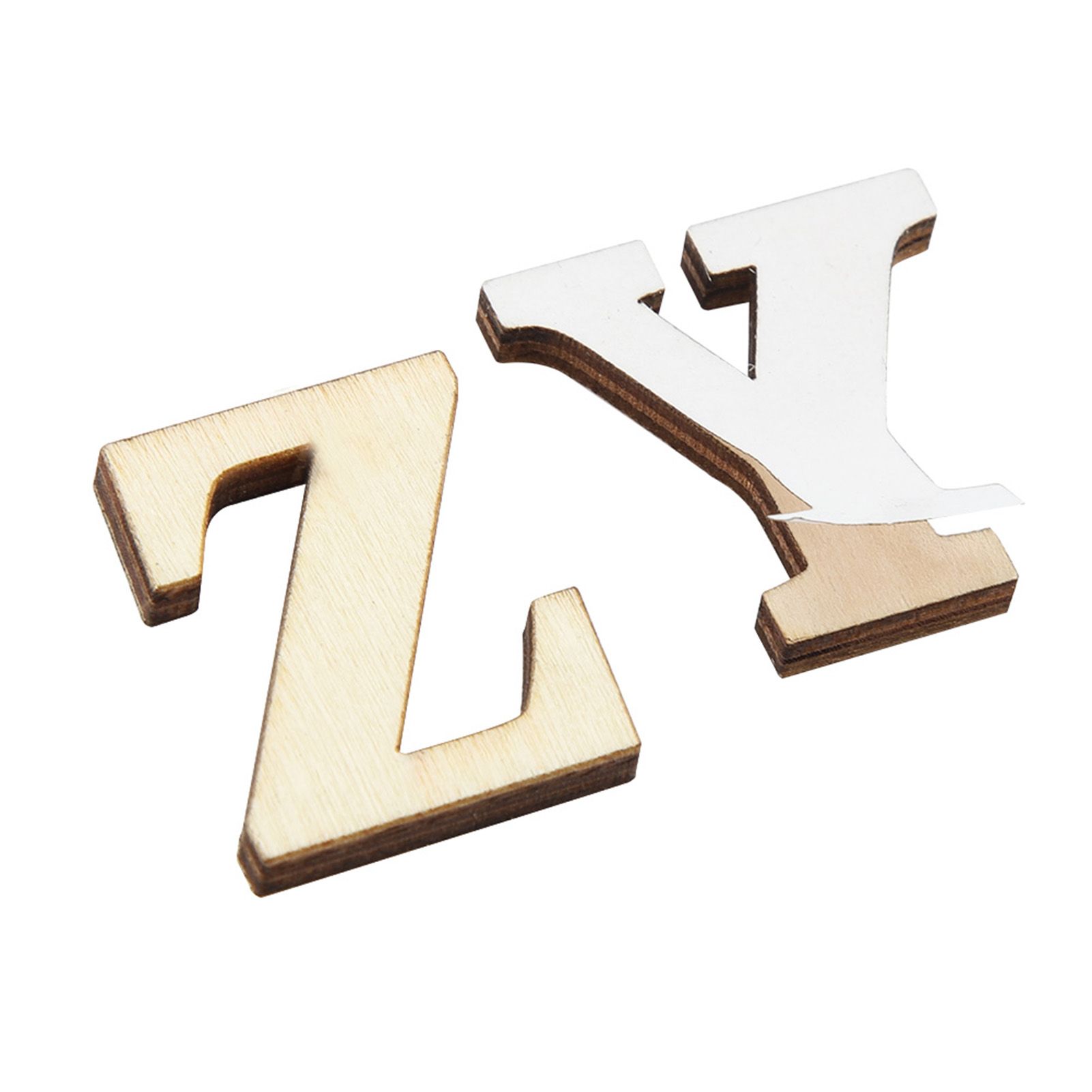Wooden Self adhesive Numbers Letters for DIY Art Crafts Decor Children Gift (Letters A-Z) — image 6