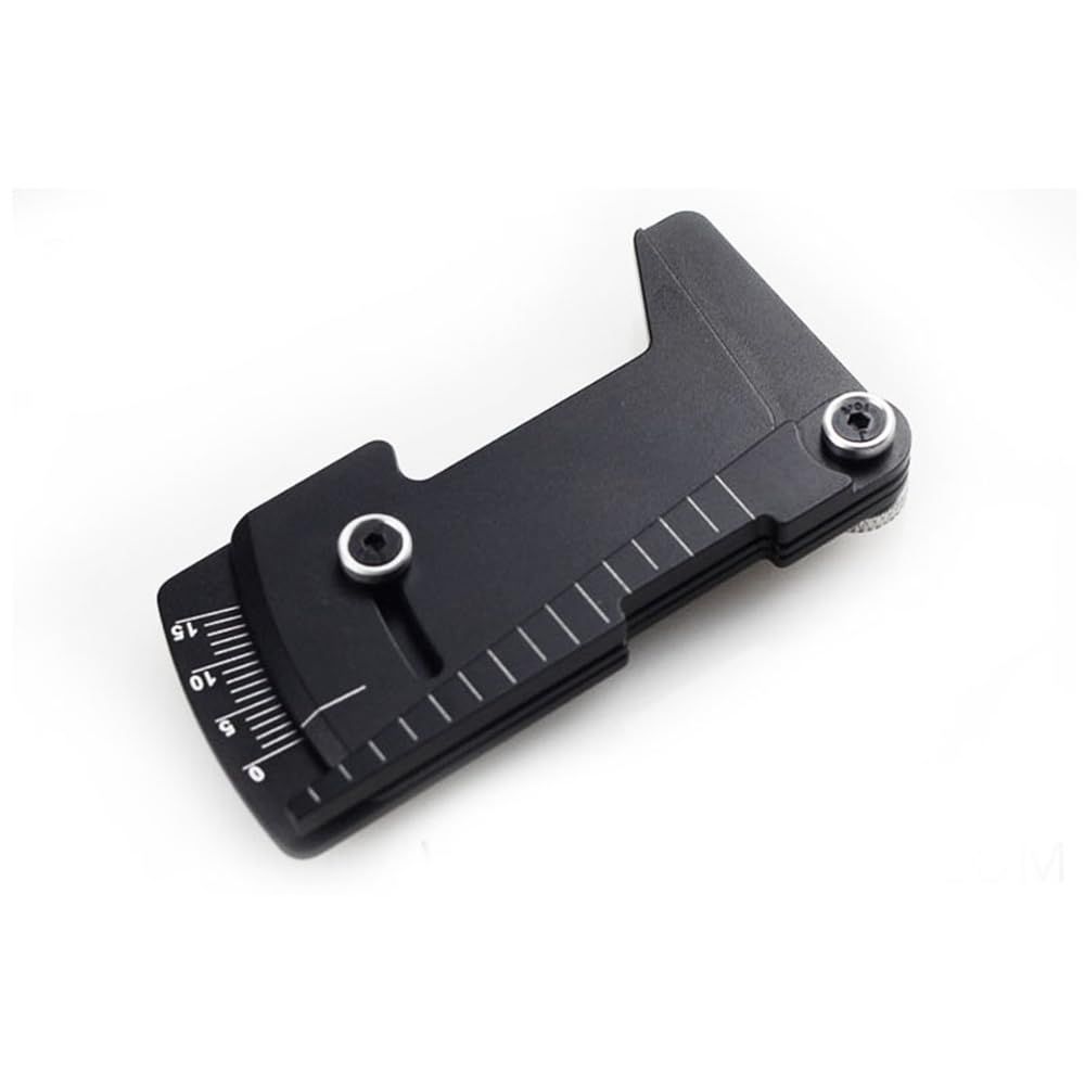 Aluminum Adjustable Wheel Rim Tire Height Camber Gauge Ruler RC Tool Kit for 1/10 RC Car, Black — image 5