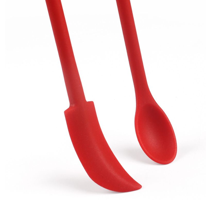 Black Silicone Mini Double Ended Spatula Spoon Set of 3 Sizes - Flexible Kitchen Mixing Spatula with Long Handle for Narrow Cosmetic Bottles Jam Jars โ image 5