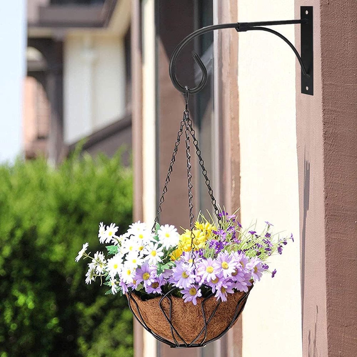 Set of 2 - Hanging Pot - Plant Hanger - Wall Hook - Flower Pot Hanging Hooks - Outdoor Balcony Accessories - Garden/Home Hanging Decoration - Hanging Basket — image 5