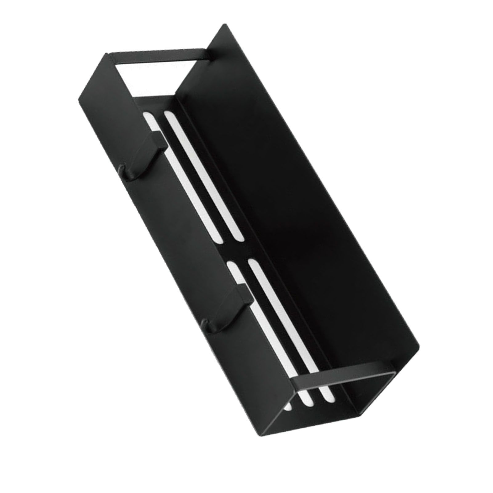 Fridge Spice Rack Magnetic with Hook Hanging Seasoning Holder Rack for Kitchen Storage Black 27x8.5x5cm / 10.6x3.3x2.0in โ image 3