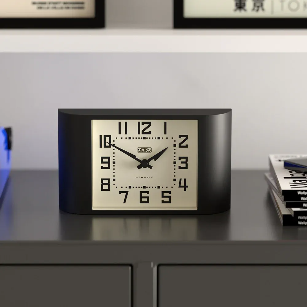 Newgate Mini Metro Mantel Clock-Black — image 2
