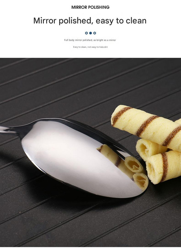 6-Piece Portable Stainless Steel Cutlery Set with Plate and Bag - Gold, Great for Camping and Travel (Teaspoon) โ image 4