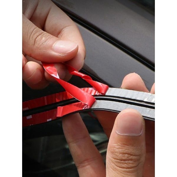 Car Rubber Edge Sealing Strip for Roof Window Door and Protective Trim, Noise Dust Rain Reduction, 19mm x 2m Black Trim — image 3