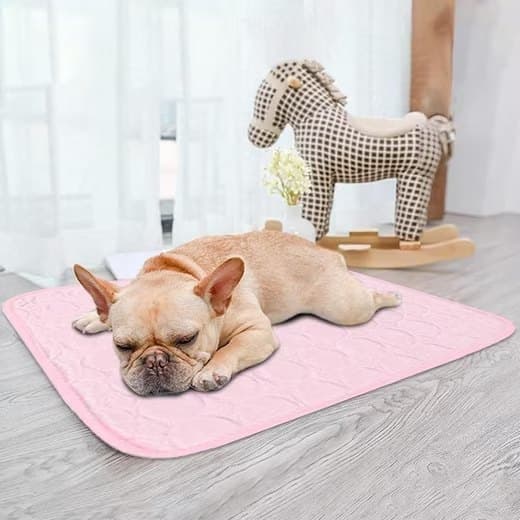 Cooling Mat for Dogs and Cats, 62 × 50cm, Breathable, Multiple Colors, Compatible with All Breeds, Pink — image 3