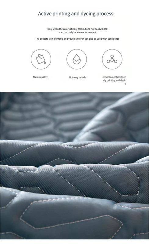Dark Blue Cooling latex texture Pillowcase Set - Latex Feeling, Solid Color, 48x74cm (Pair) โ image 3
