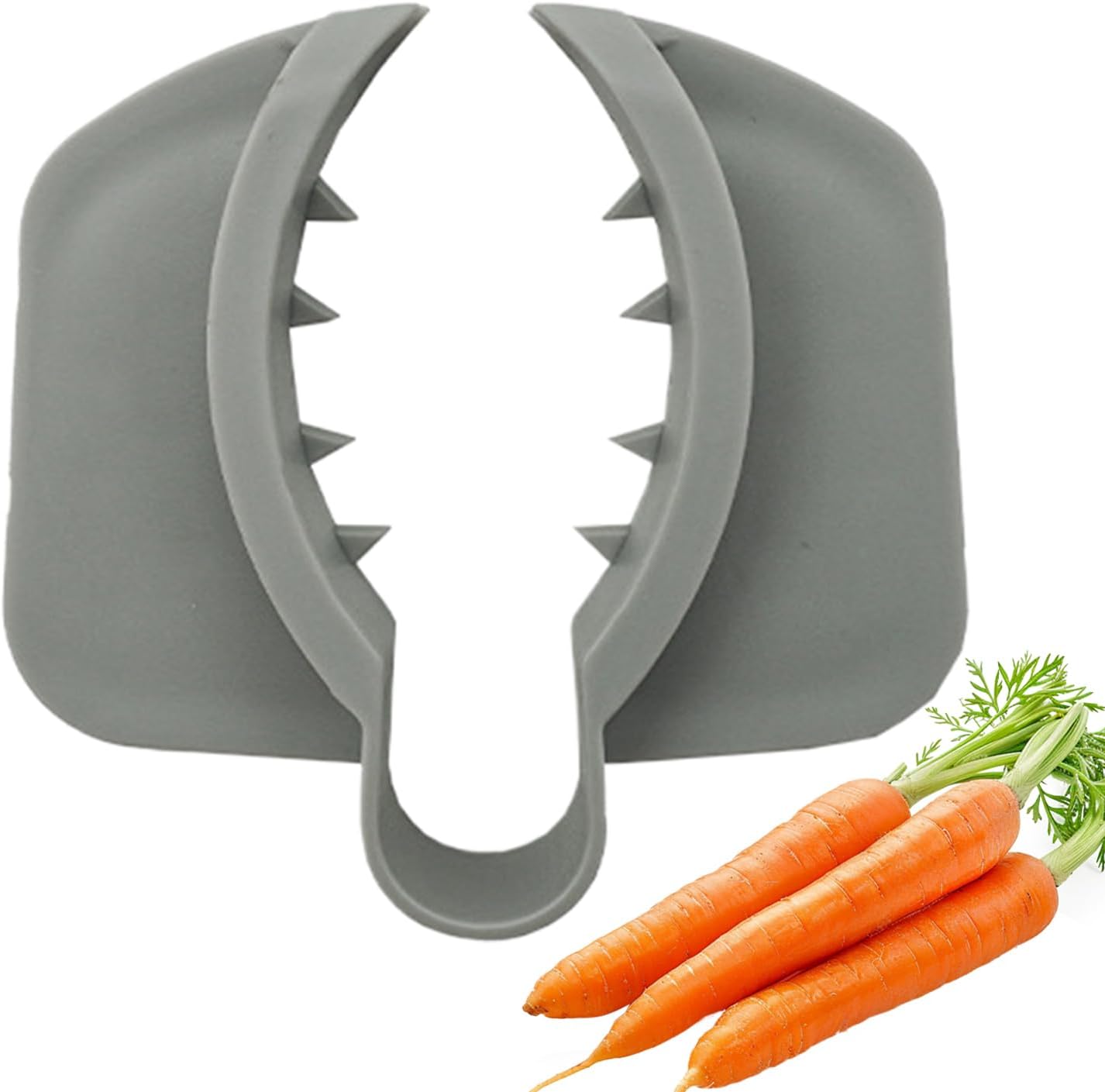 1 Piece Grey Anti-Slip Vegetable Cutter Safety Gloves - Ergonomic Kitchen Protection for Durable Food Preparation