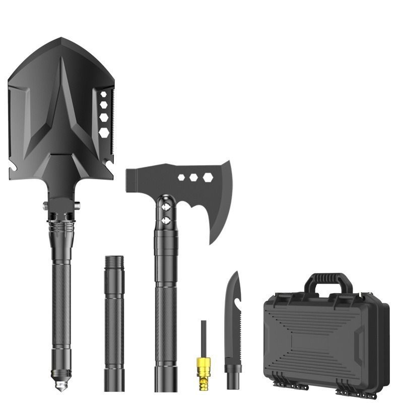 multifunctional entrenching shovel, axe set, outdoor camping, folding shovel, vehicle mounted tool, emergency kit, Australian outback, hiking tool, digging axe โ image 3