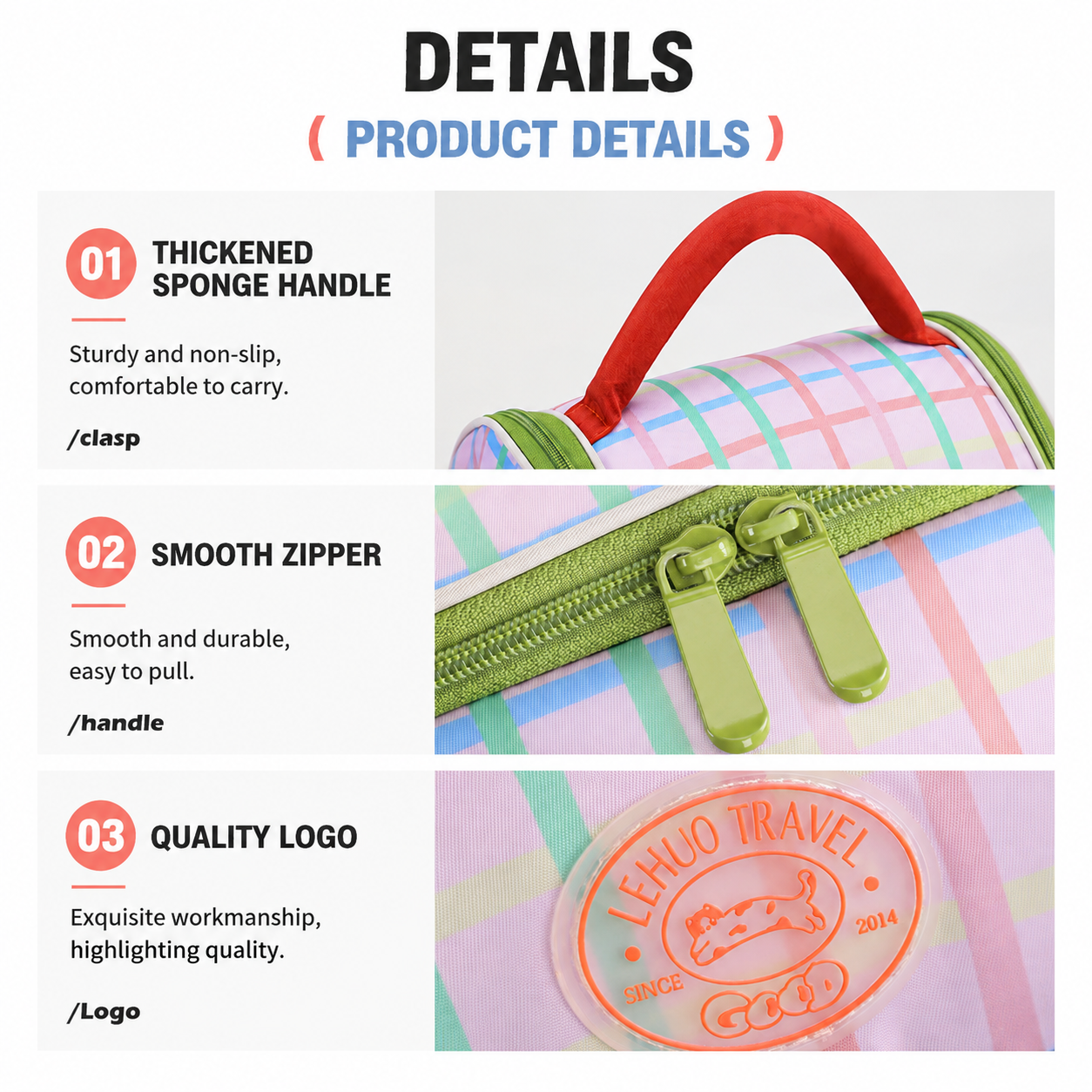 Blue Insulated Lunch Bag - Portable Lunch Tote with Thickened Aluminium Foil Lining for Office Workers, Students, School Meals and Daily Food Carry โ image 6