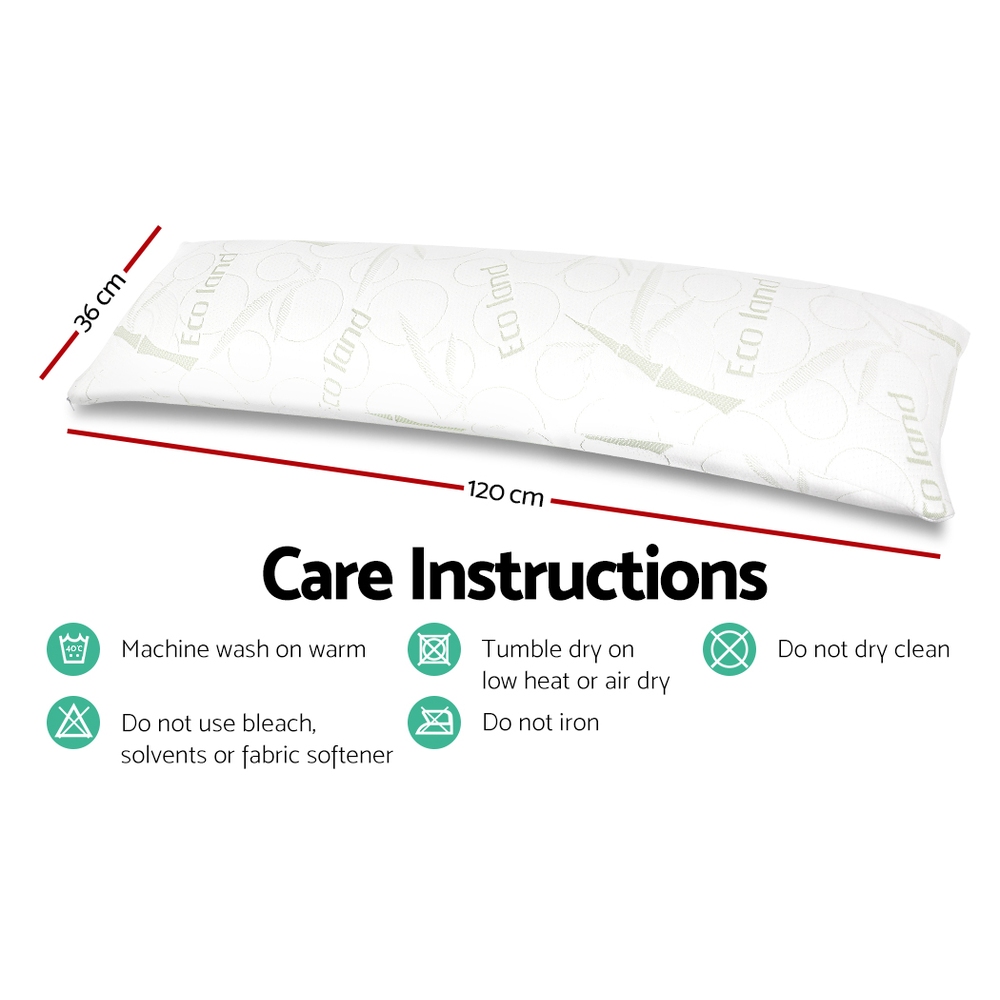 Giselle Bedding Body Support Pillow Bamboo Cover โ image 2
