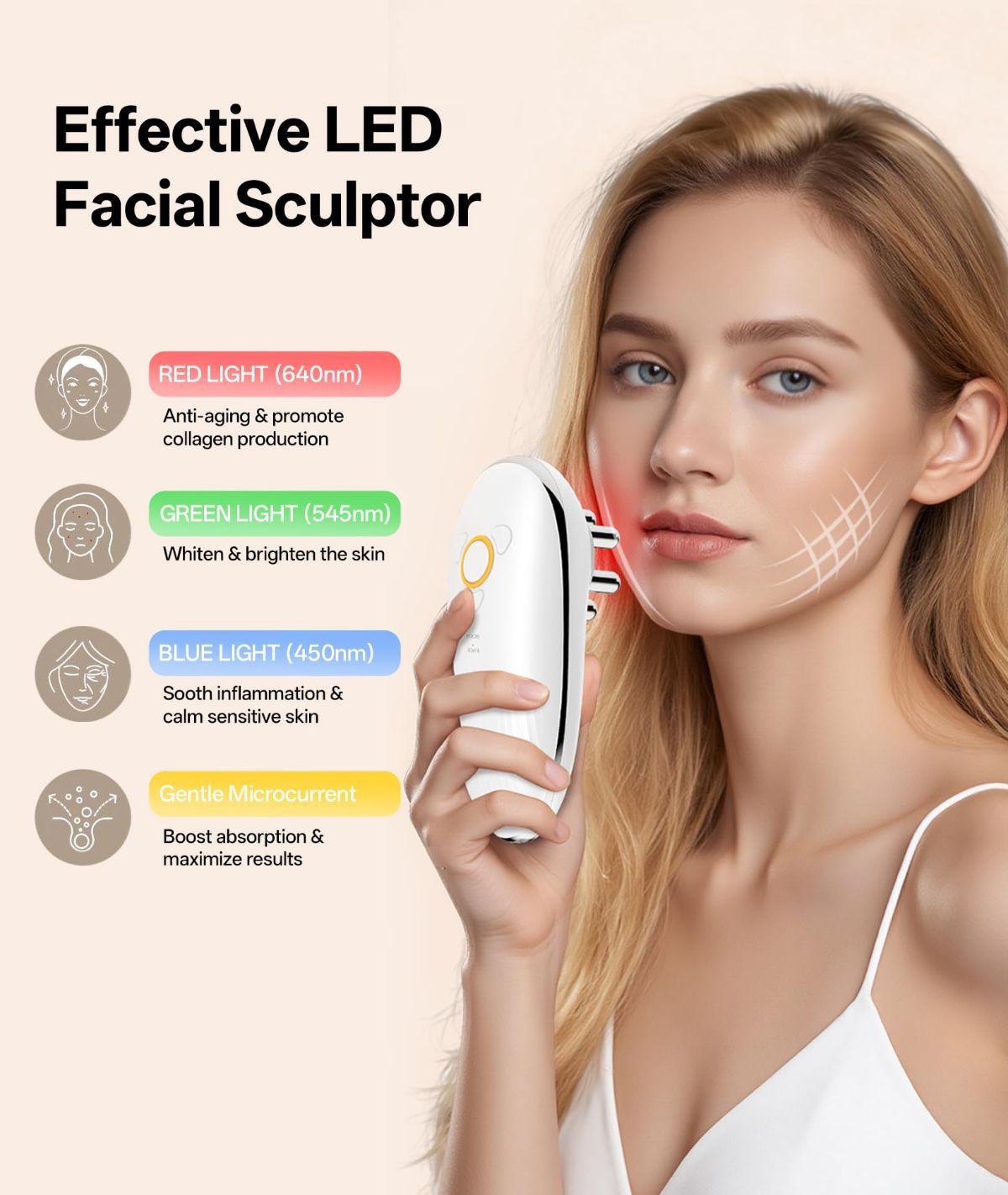 Body Sculpting Machine with Red Light Therapy for Face & Body, Cupping Therapy, Electric Cellulite Massage Tool with 2 Cups, Gift for Women - Black - Size 14cm โ image 5