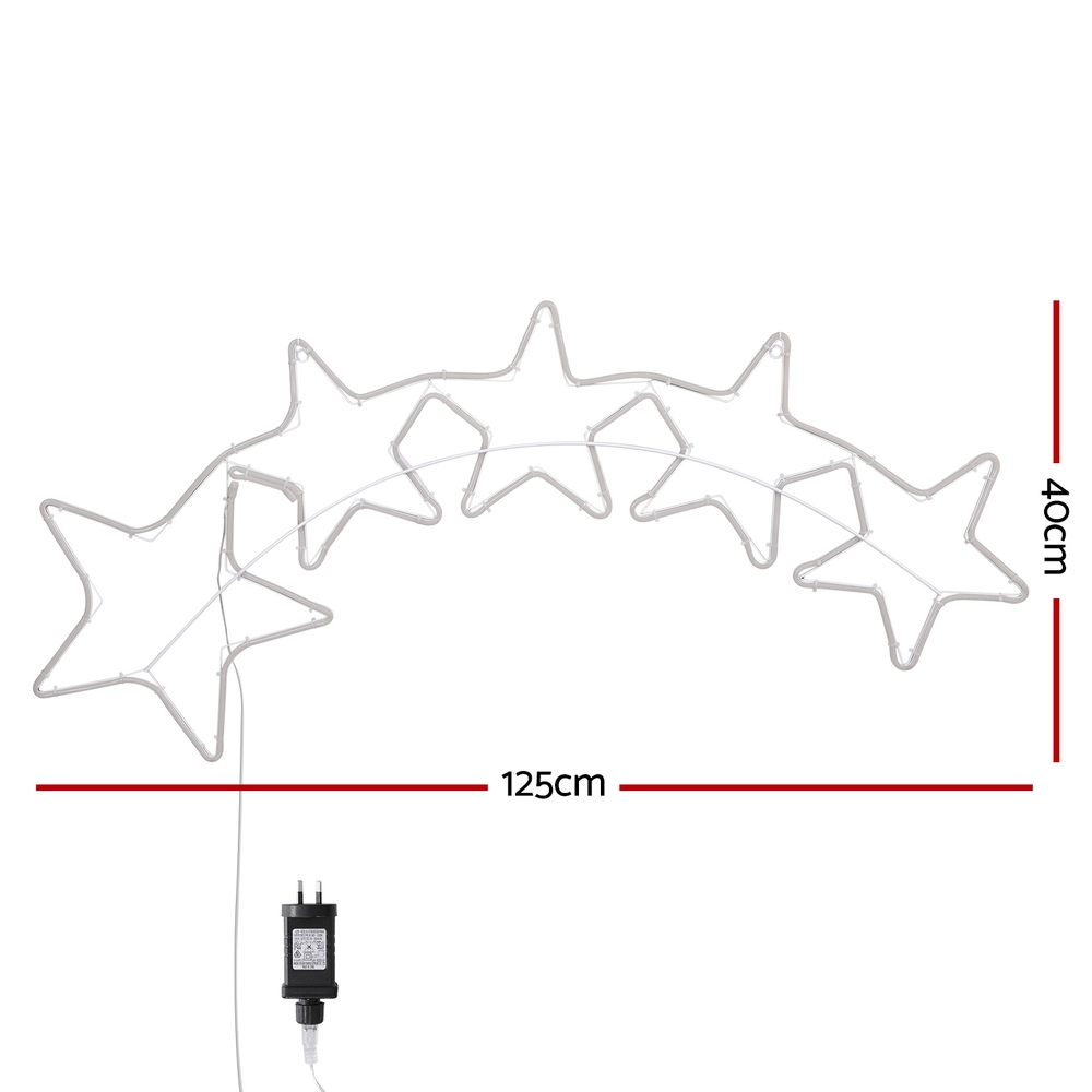 1.25M Christmas Lights Motif 560 LED Rope Light Outdoor Decoration Jingle Jollys โ image 2