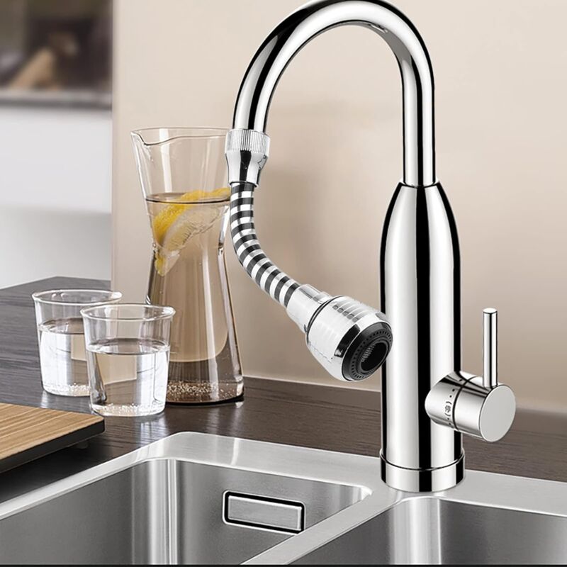 360 Degree Flexible Kitchen Faucet Sprayer, Faucet Nozzle, Kitchen Faucet Head Replacement, Sink Hose Accessory For — image 2