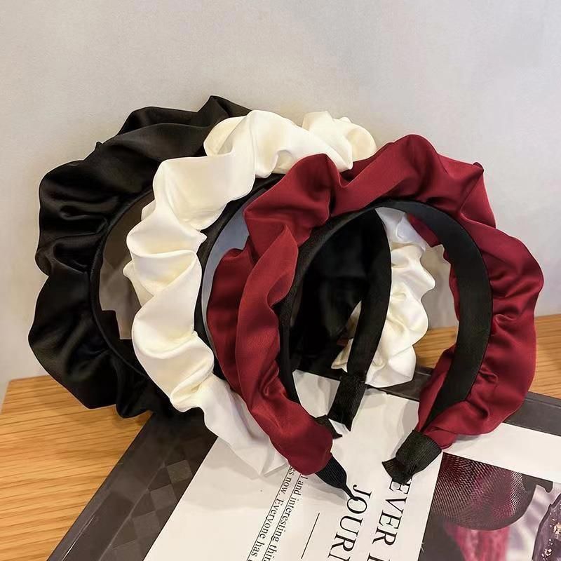 Casual Women Soft Hairband Wide Side Headband Hair Hoop Fashion Accessories - White โ image 6