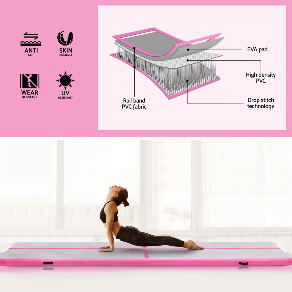 Everfit 4X1M Airtrack Inflatable Air Track Tumbling Mat W/Pump Floor Gymnastics โ image 4