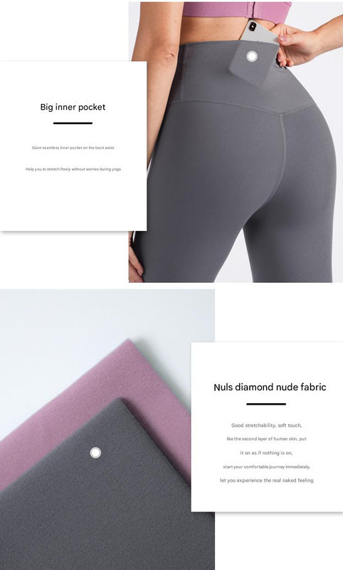 Size S Pink High-Waisted Seamless Yoga Pants for Women - Tummy Control, Butt Lifting & Back Waistband Pocket โ image 3