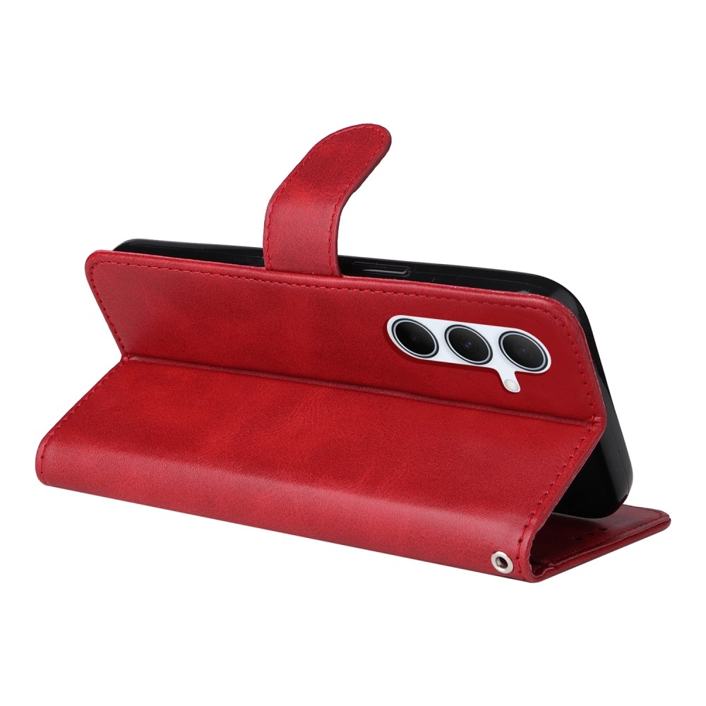 PU Leather Wallet Case Compatible with Samsung A56 5G - More Colors Available Red — image 5