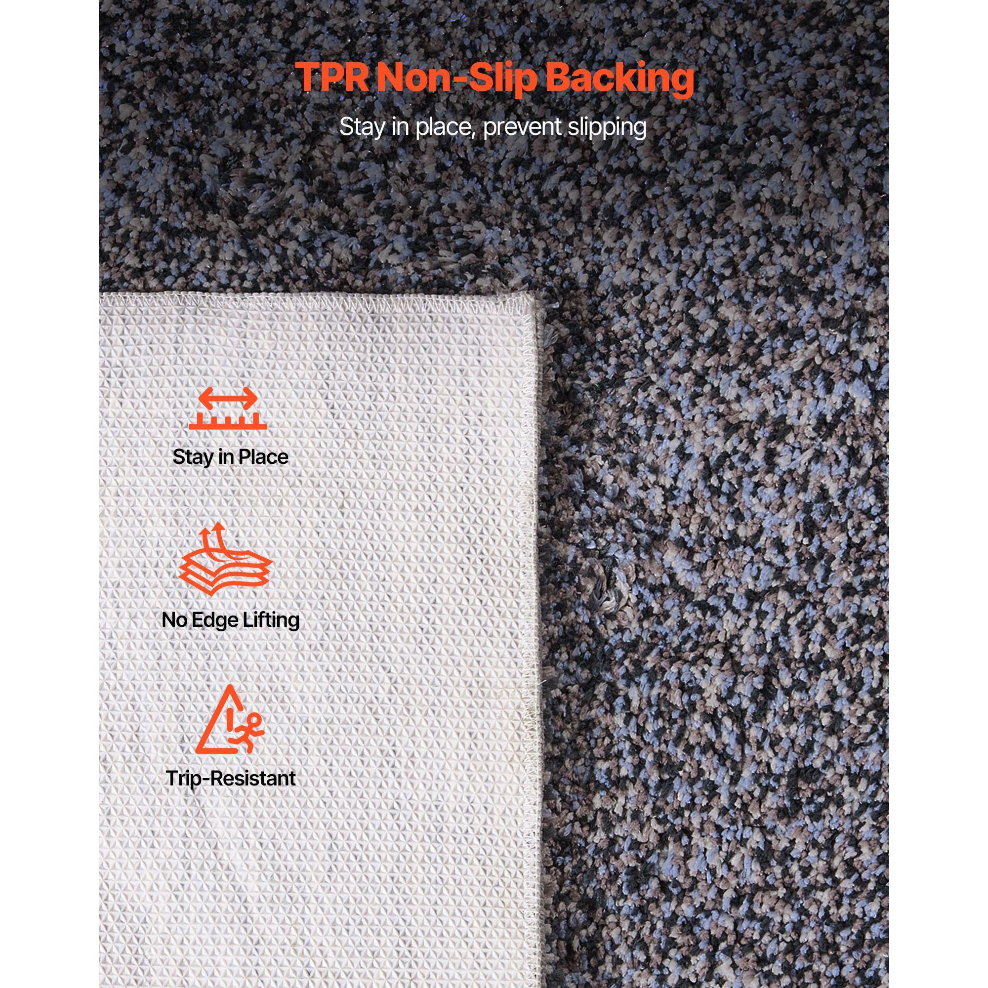 Indoor Plush Area Rugs, 2.74 × 3.66 m Plush Carpet, Area Rugs Furry with Long Plushs Pile, Thick & Durable High-Pile Rug for High-Traffic Areas, Non-Shedding & — image 6
