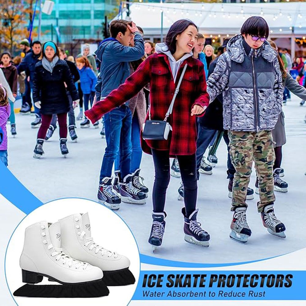2 pack Ice Skate Guards,Skate Guards for Hockey Skates,Figure Skates and Ice Skates.Ice Skate Blade Covers for Toddler Kids Youth Adults-Men Women Boys — image 4