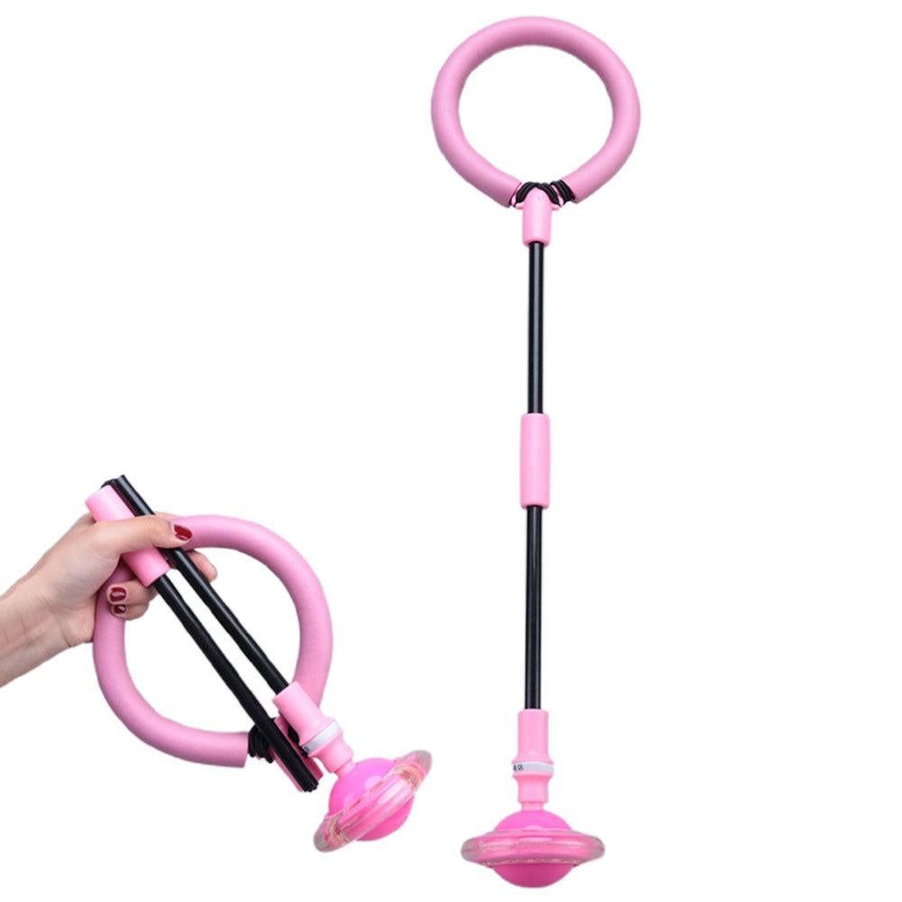 Foldable Skip Ball for Colorful Flashing Wheel Skip Ball Game Fitness Toys Red — image 6
