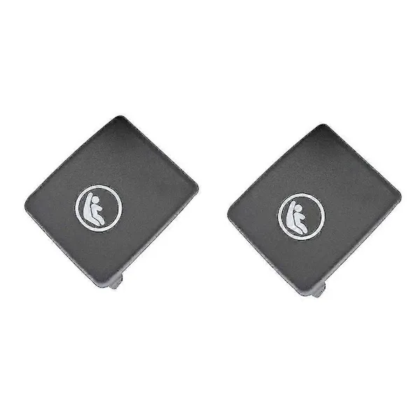 Replacement Bil Bakre Krok Isofix Skydd För V60 V90 Xc40 Xc60 S60 S90 - 2x Svart Barnsäkerhet, Made of Abs, Black Color