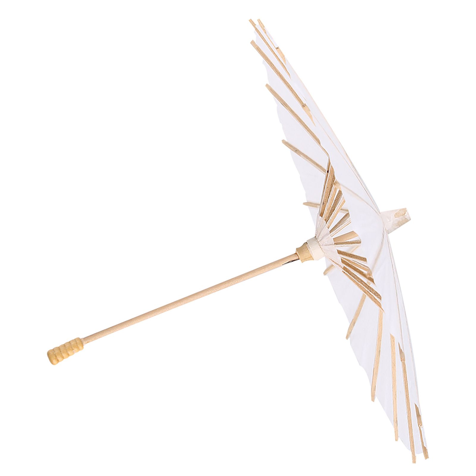 White Color Paper Decorative Umbrella Parasol School Decor Photo Prop (30cm) — image 5