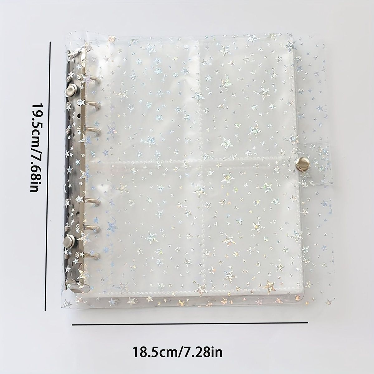 10-Page Laser Star Photo Album with 8 Pockets per Page - Thickened PET Material, Star Design, Perfect for Home Decor, Scrapbooking, and Organizing Photos laser — image 4