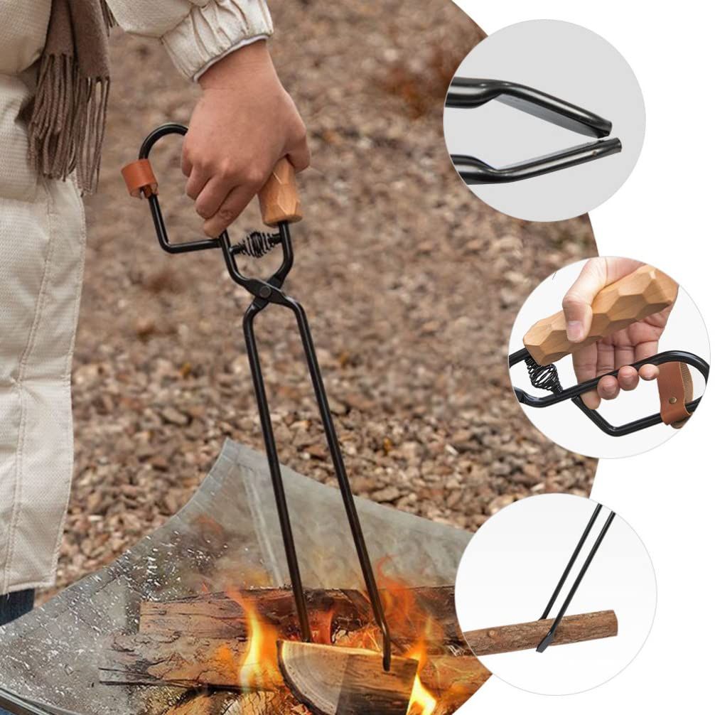 Grabber Fireplace Tongs for Outdoor — image 4