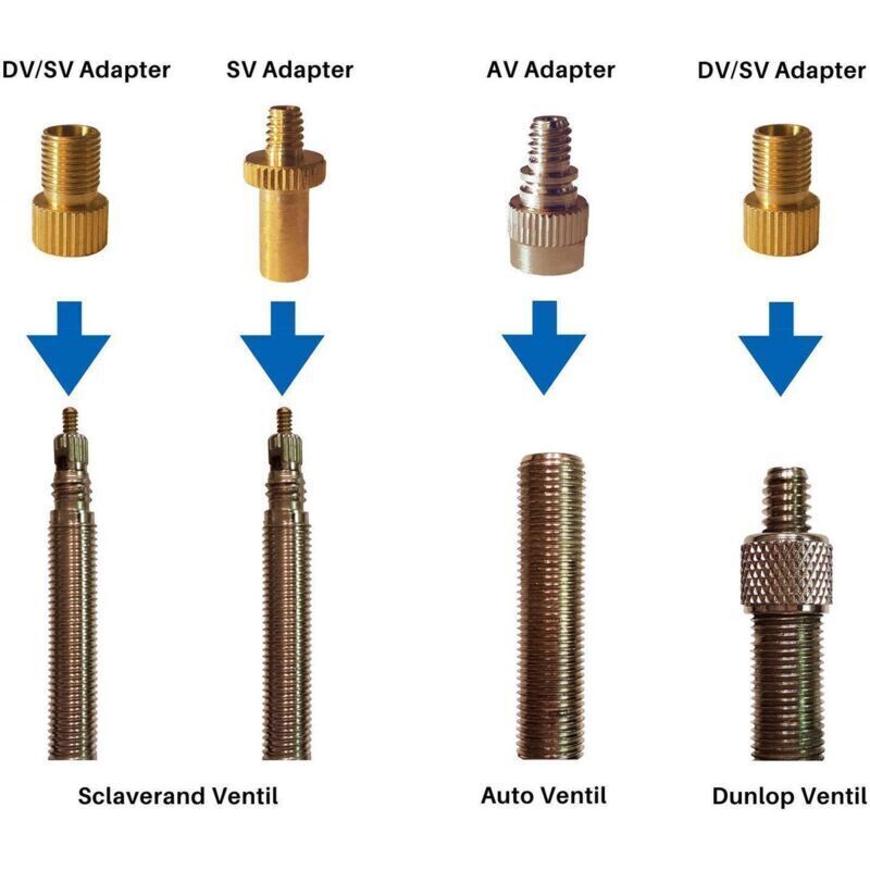 15 Pcs Bicycle Valve Adapter Set Reducer Tips Tire Inflator Adapter Set Ball Pump Needle Universal โ image 4