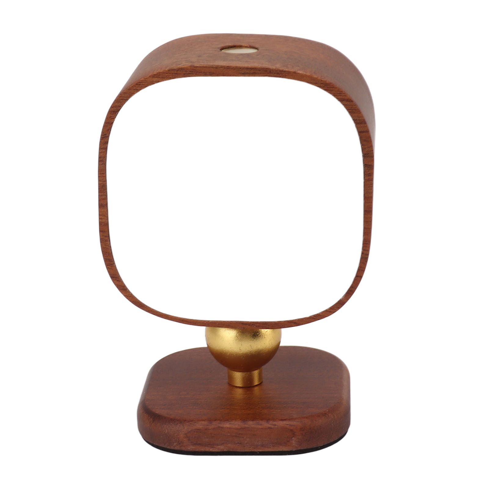 Wooden Magnetic Wall Lamp Portable Bedside Square Night Light Dimmable Wall Mounted Night Light Walnut — image 2